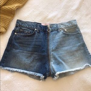 REVICE Denim Zipper Shorts